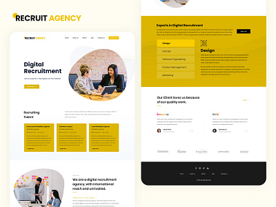 Recruiting Agency Website Landing Page