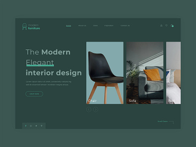 Modern Furniture Website Design by ManekTech for Manektech on Dribbble