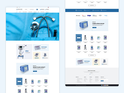 Healthcare & Medical equipment & supplies Website Design. brand design branding design clean ui design coronavirus healthcare landing page design medical care medical equipment minimalist minimalistic n95 masks oxygen responsive design responsive web design surgical instruments surgical mask uiux design ventilator web deisgn wellness