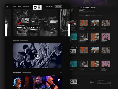 Jazz The Music - Website concept