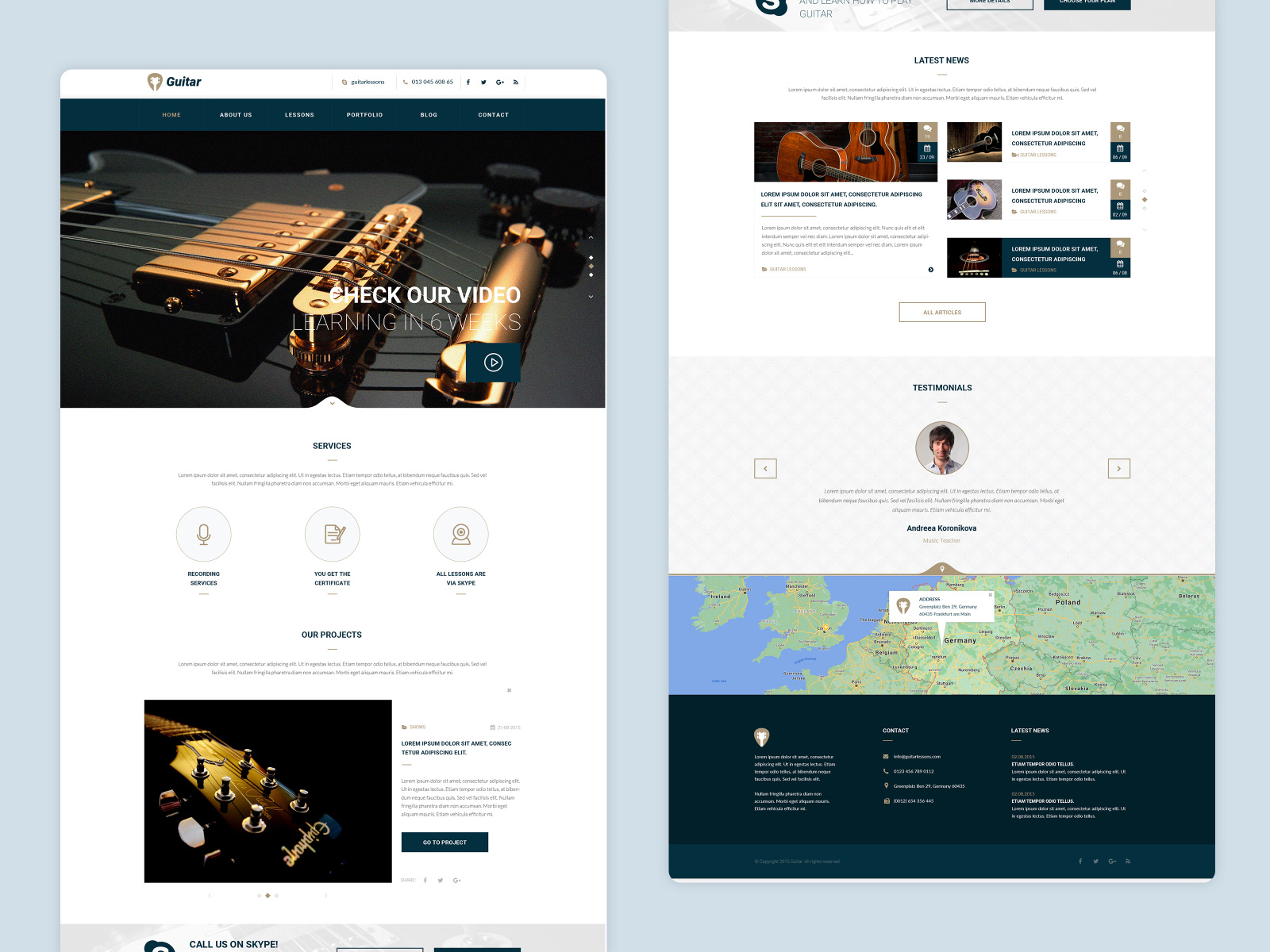 Guitar Coaching Music Learning Academy by ManekTech for Manektech on Dribbble