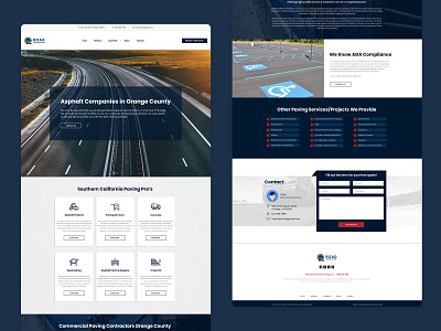 Roads & Highways Construct Landing Page 👷