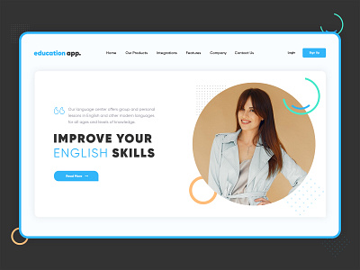 Language Course Landing Page Template