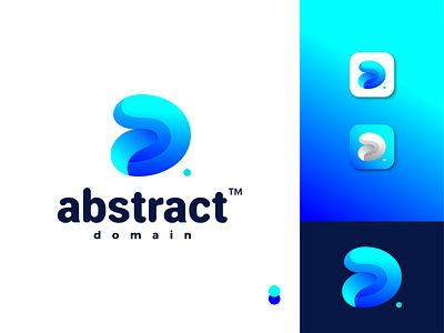 Abstract Domain Logo Idea 2020 a abstract abstract logo apps icon blue color brand identity combination mark creative logo d domain gradient logo illustrator lettermark logo logotype modern logo simple and clean uiux