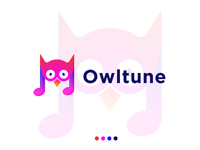 Owltune Logo Owl + Music icon abstract logo apps icon brand identity colorfull logo creative logo gradient logo icon illustrator logo folio 2020 logotype modern logo music logo owl illustration owl logo owltune pictorial mark simple and clean symbol