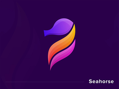 Modern Seahorse Logo for Branding abstract logo animal apps icon brand identity combination mark fish gradient logo horse modern logo monogram ocean pictogram pictorial mark powerful sea simple and clean sketch symbol trendy zoo