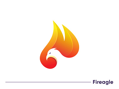 Fireagle pictorial mark logo abstract logo apps icon bird brand identity business logo creative logo eagle fire fireagle flame gradient logo hot illustrator ingle modern logo pictorial mark power simple and clean social logo symbol