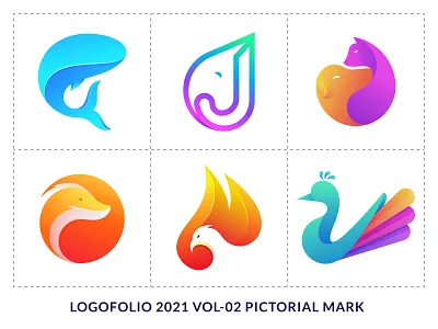 LOGOFOLIO 2021 VOL-02 PICTORIAL MARK 2021 a b c d e f g h i j k l m n animal apps icon brand identity colorful creative logo gradient logo graphic design iconic logo collection logofolio nature o p q r s t u v w x y z pictorial mark simple and clean symbol technology trendy logo unque