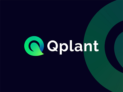 Qplant Logo Mark | Q Letter + Leaf Icon