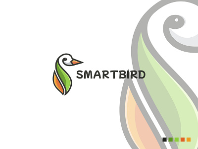 Smart Bird | Simple Mascot Logo