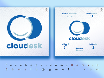 cloudesk logo design