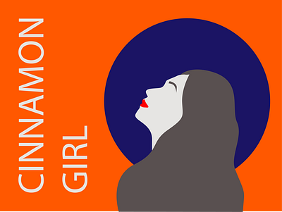 Cinnamon Girl cinnamon girl design flat illustration lana lana del rey logo norman fucking rockwell vector