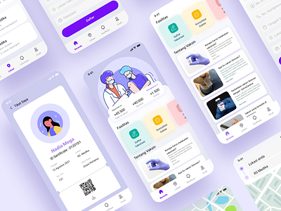 Mobile Vaccinate App app design graphic design illustration mobile app ui ui mobile ux website