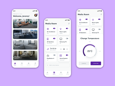 Smart Home App Concept Design