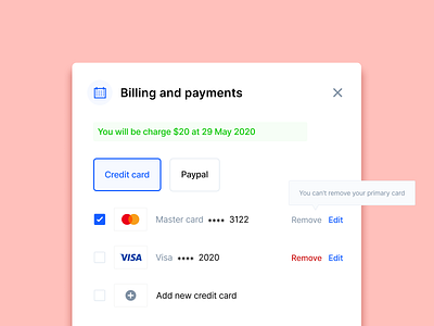 🧧 Billing and Payments affordance clean consultation credit card dashboad design payment paypal real project saas signifier single selection stripe subscriptions ui user interface ux