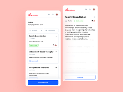 🎨 Notes affordance clean components consultation dashboad design mobile view notes notes app notes saving real project responsive view saas signifier taking a note user interface writing