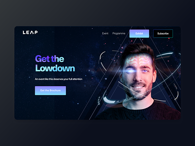 LEAP - Sub Page affordance clean design digital design dubai events real project saas signifier web design website design