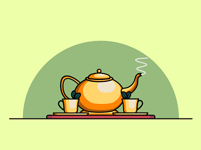 Have a Tea beverages drinks flat illustration flat vector illustrator minimal tea tea cup tea time tea vector