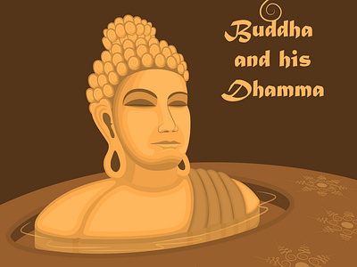 Buddha and his Dhamma buddha buddhist dhamma flat buddha illustrator peace preaching simple illustration statue thoughts