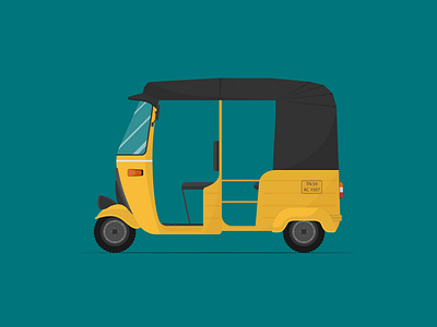 Autorickshaw auto illustration auto vector autorickshaw flat vector illustrator public transport tamilnadu transport