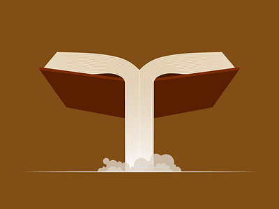 The flowing knowledge books falls fills illustrator knowledge falls minimal vector falls vector graphics