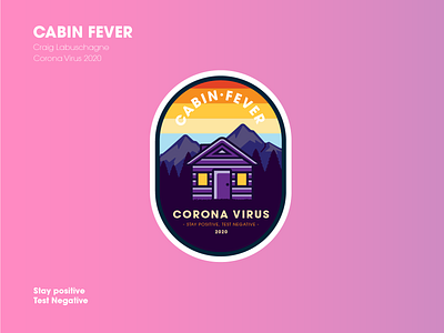 Cabin Fever design flat graphic design illustration illustrator logo logo design typography vector