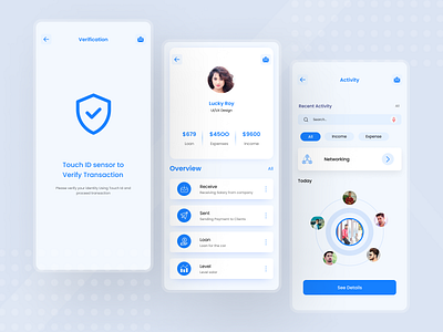 Network verification UI mobile app