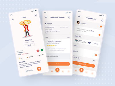 Pizza order UI design app ux design design mobile app design mobile ui order pizza ui ui design ux