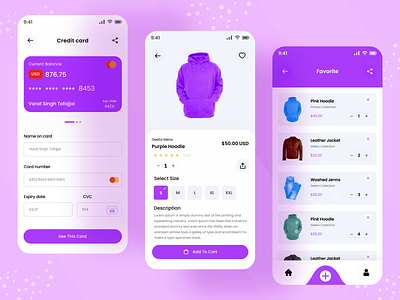 Fashion online shop - UI App Design