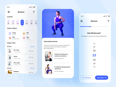 Fitness Concept - Mobile App Design