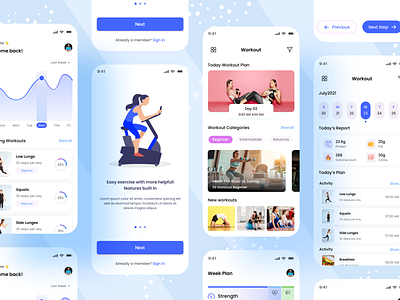 Fitness Concept - Mobile App Design