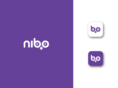 nibo a app app icon brand branding design graphic design logo logotype software software company typography