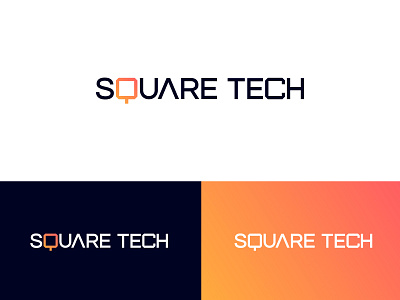 SQUARE TECH brand branding design letter logo letter q logo software software logo tech tech logo