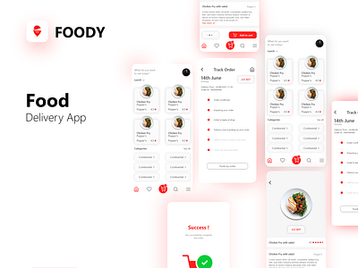 Food delivery app UI by Anwar Parvez on Dribbble