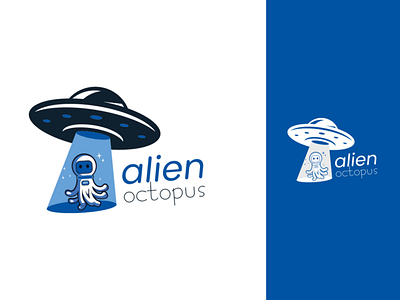 Space related logo logo octopus space