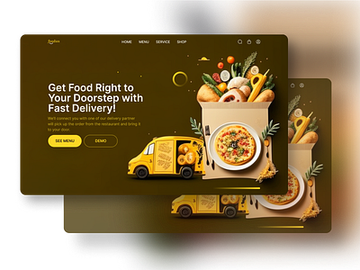 Food delivery website branding delivery food food delivery landing page ui ux website