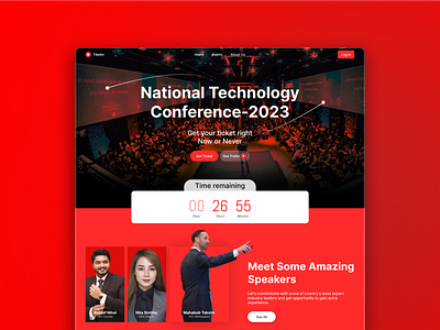 Conference website branding conference event ticket ui ui design ux website