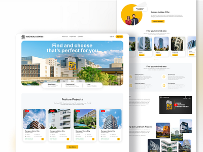 Real Estate website design home home rent real estate ui ui design ux website