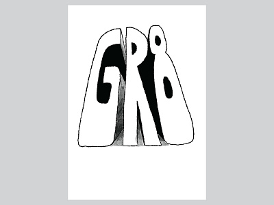 Great digital illustration digitalart expressive greyscale hand drawn type hand drawn typography handlettering illustration ipad pro procreate retro