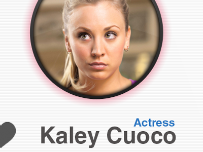 Circle image for profile actress circle image kaley cuoco