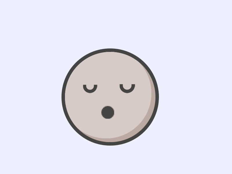 Sleepy emoticon