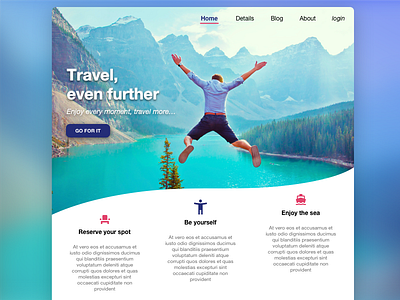 Travel ui - second section travel ui web