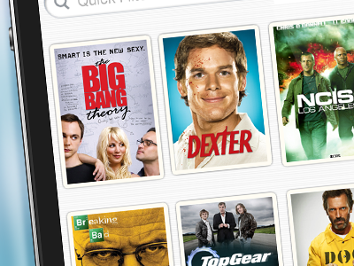 Grid View - work in progress design episodes ios mytvshows poster posters shows tv tv shows tvnotes ui
