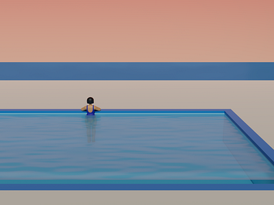 IDONY in the pool 3dart 3dcharacter 3dillustration blender3d character design fridony graphicdesign illustration summer swiming swimming swimmingpool vacation