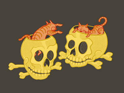 cats n' skulls