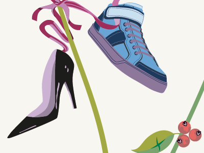 Fashion Illustrations digital fashion fashionista floral illustration illustrator poster shoes shop shopping center