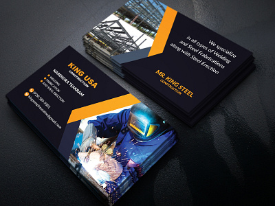 Construction Business card business card card card design