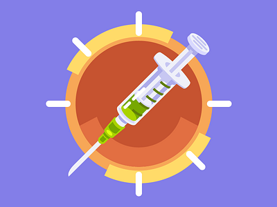 Syringe Icon ai drug icon illustration medicine radikz vector