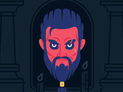 Khal Drogo | Game Of Heads Playoff game of heads game of thrones got got6 icon illustration khal drogo portrait radikz