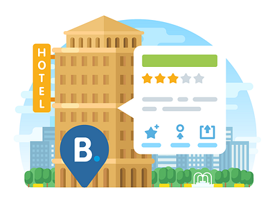 MAPS.ME Hotels Illustration